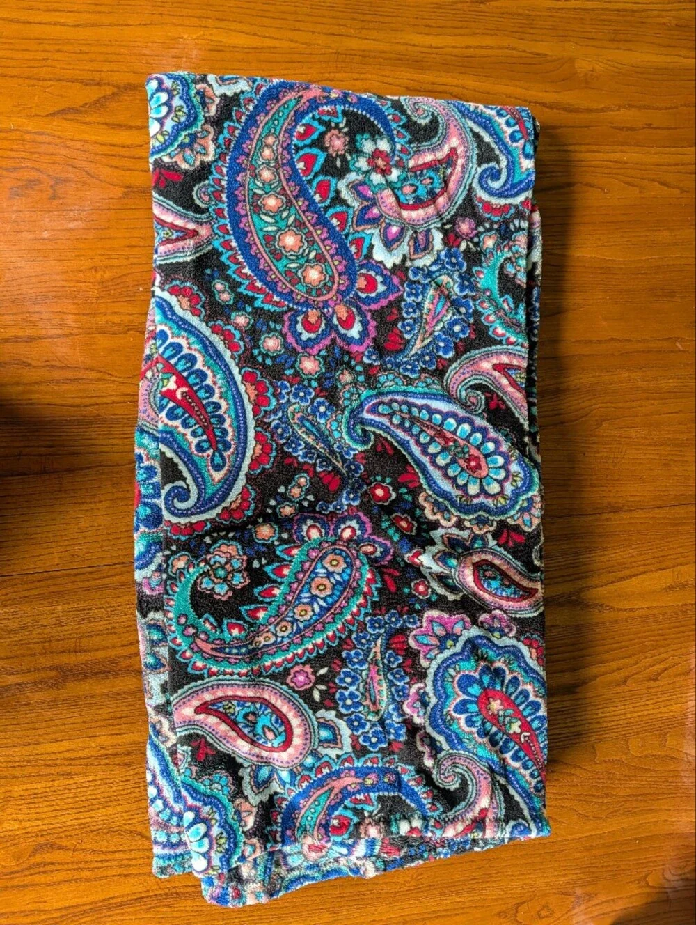 Vera Bradley Fleece Travel Blanket - Multicolor Paisley Print